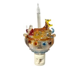 Vintage Noah’s Ark Night Light | Dillard’s Trimmings Acrylic Nursery Lamp